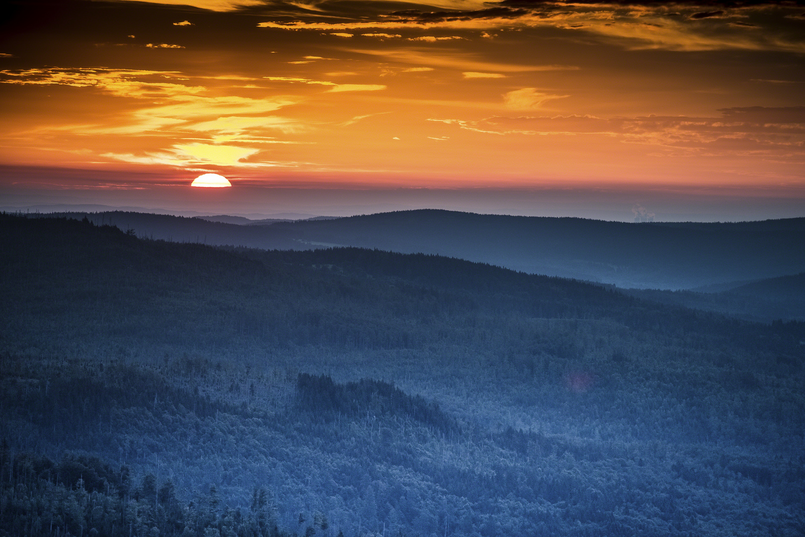 Die Sonne geht auf. Foto &