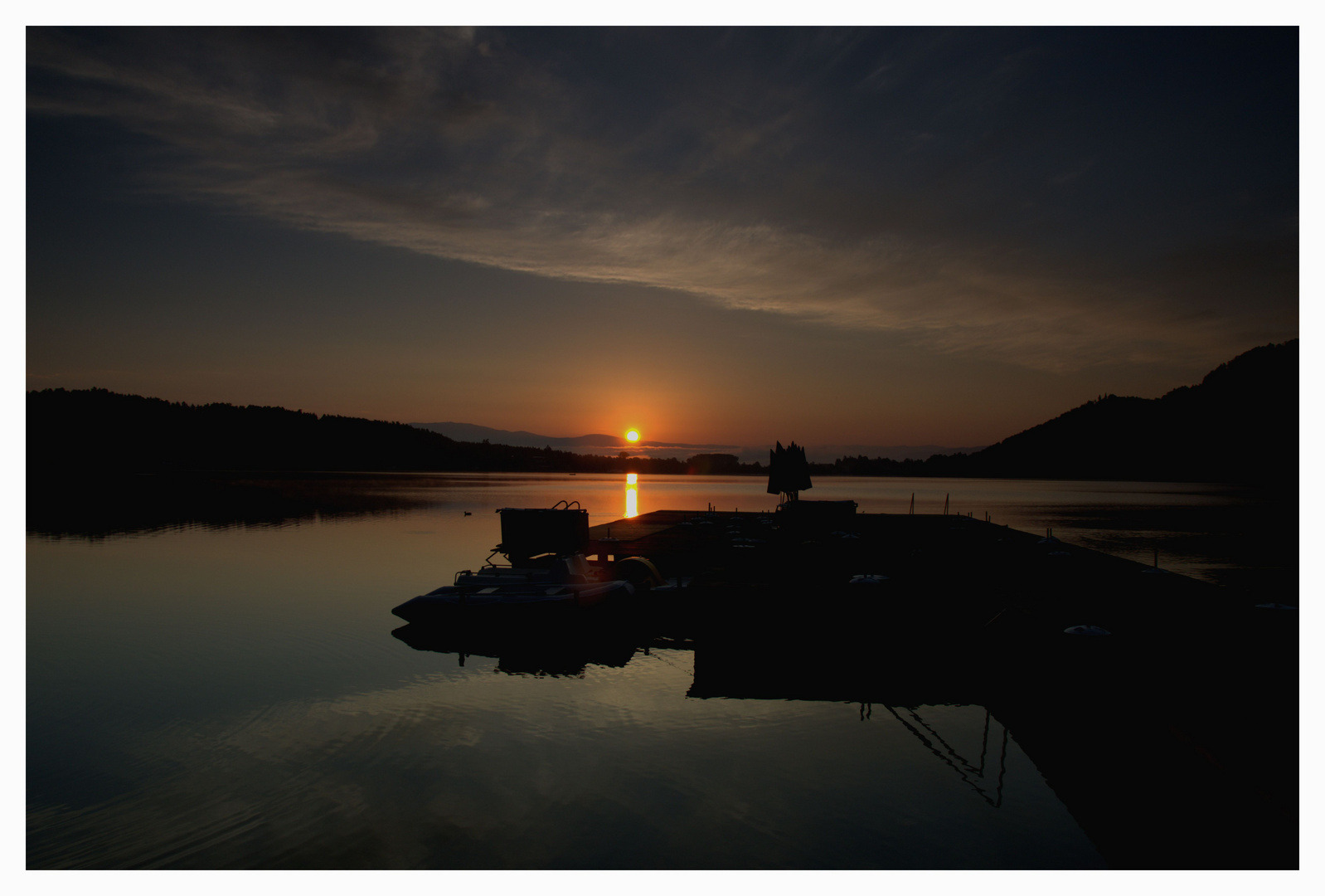 Die Sonne geht auf am Klopeinersee (2)