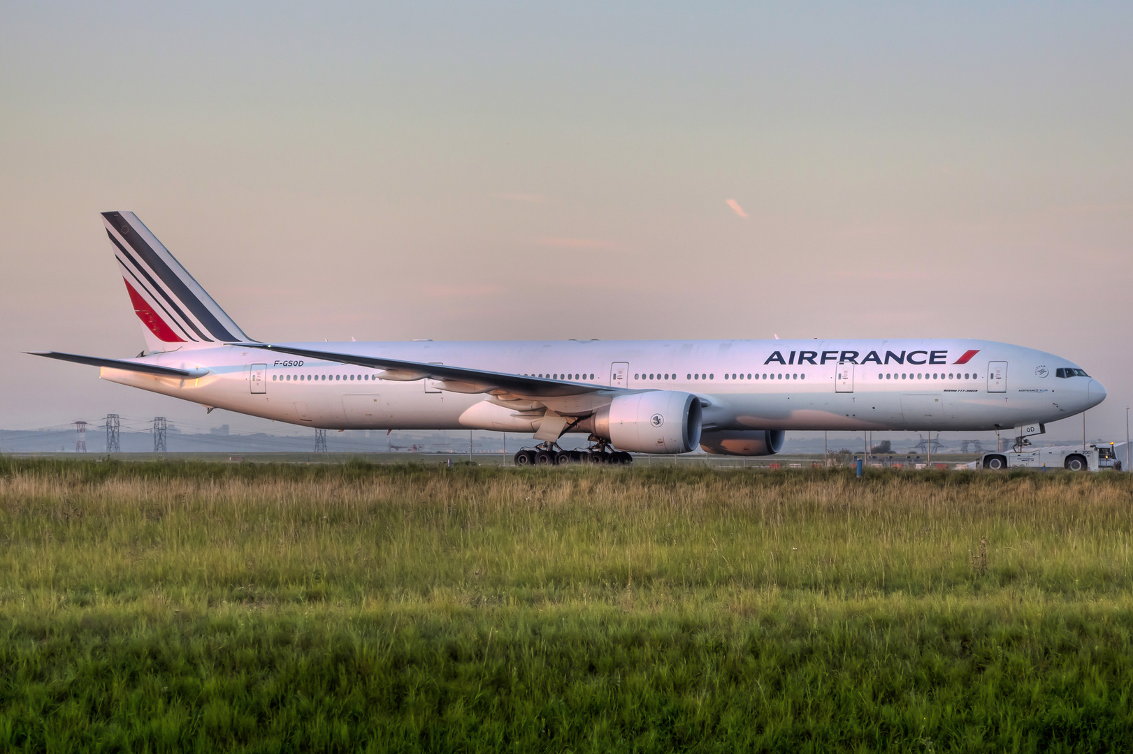 Die Sonne geht auf über Charles de Gaulle