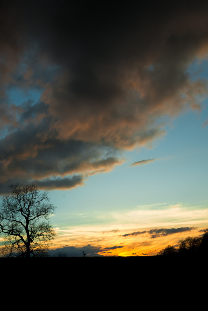 Die Sonne geht, die Wolken kommen....