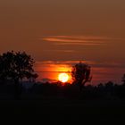 Die Sonne geht langsam unter