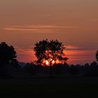 Die Sonne geht langsam unter