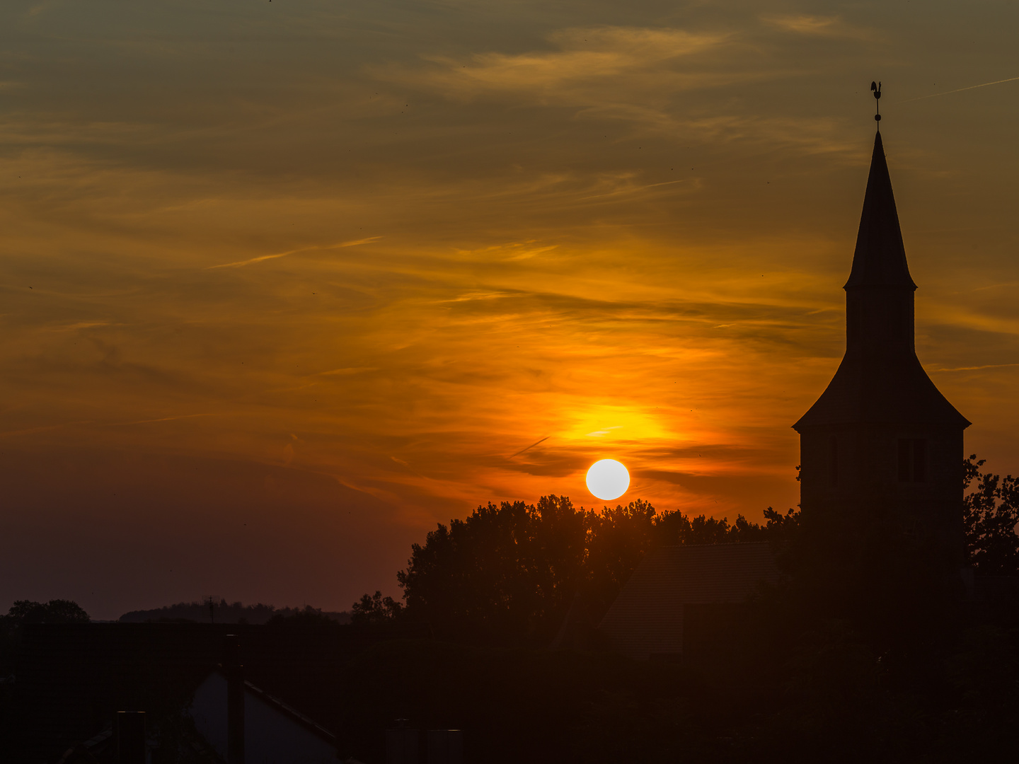 Die Sonne geht schlafen