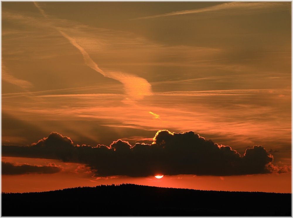 die Sonne geht schlafen....