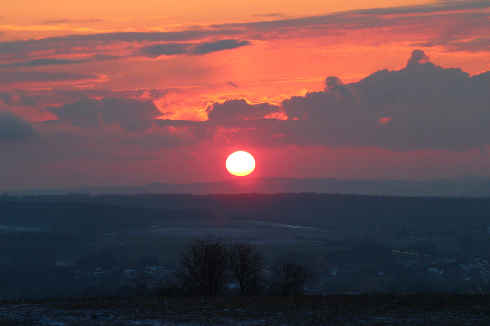 Die Sonne geht schlafen