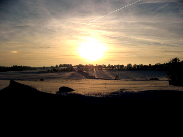 Die Sonne geht unter