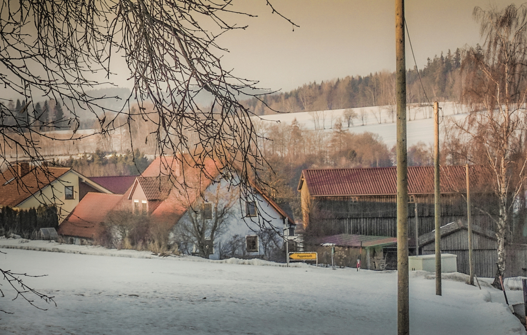 die Sonne geht unter