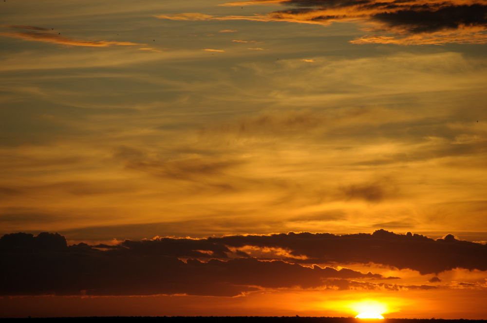 die Sonne geht unter