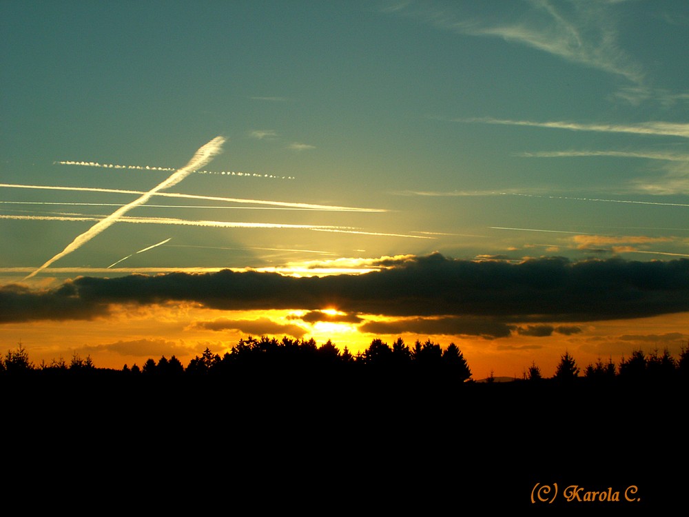 Die Sonne geht unter...