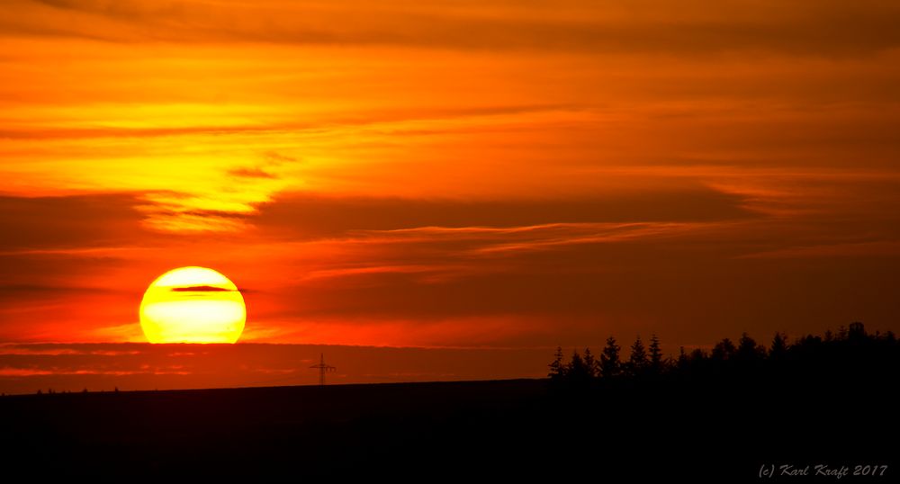 Die Sonne geht unter ...