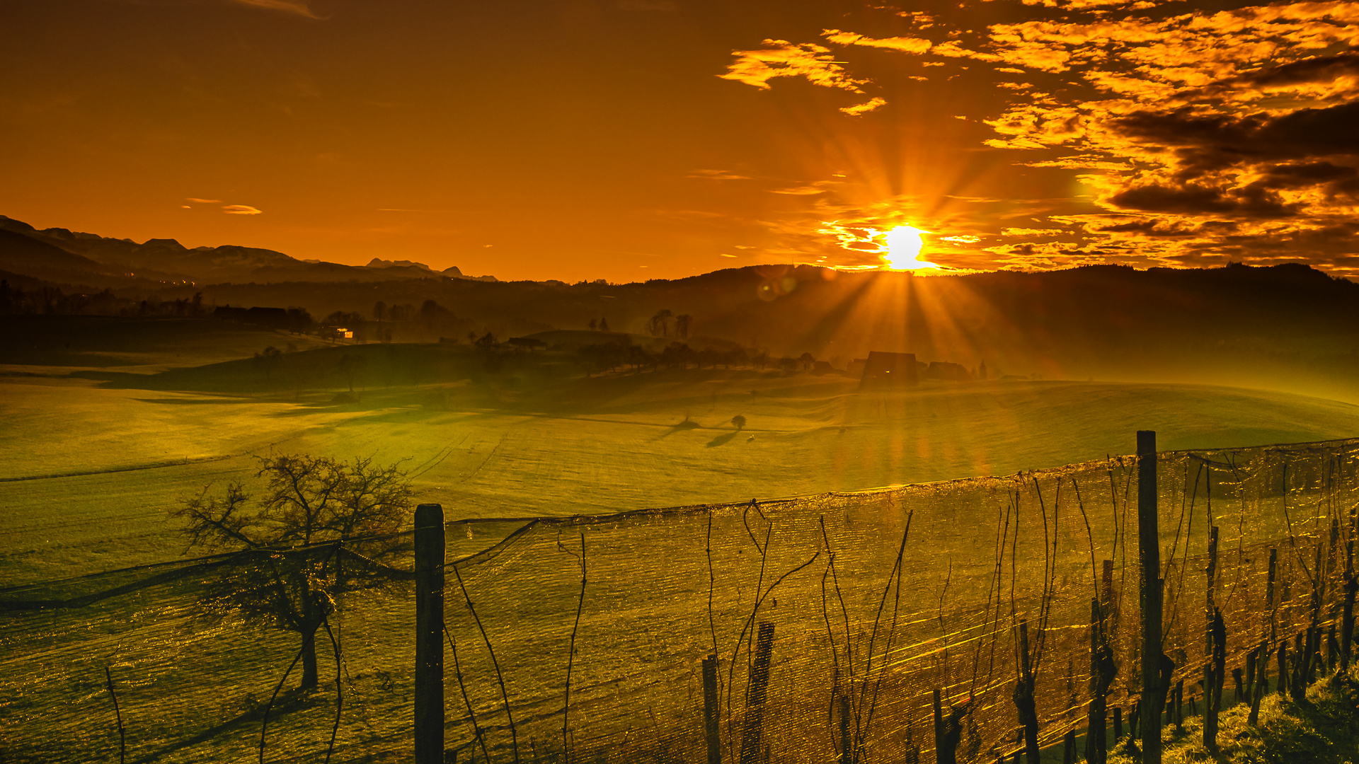 Die Sonne geht unter