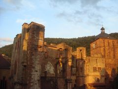 die Sonne geht unter in Heidelberg