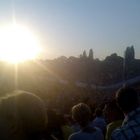 die sonne geht unter und das konzert beginnt...