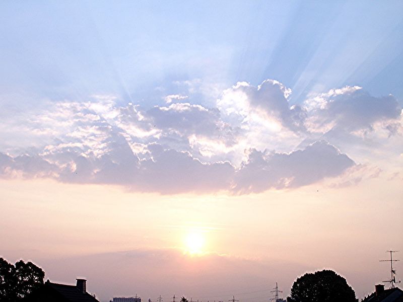 Die Sonne gehts auf ... (6:50 in der früh)