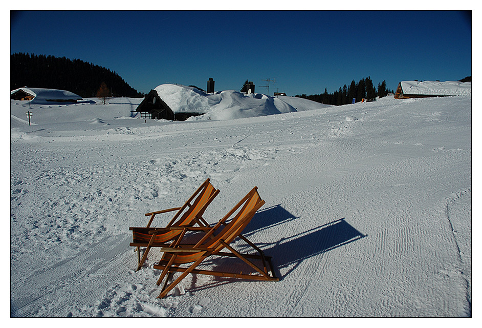 die Sonne geniessen....