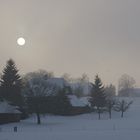 Die Sonne im Nebel