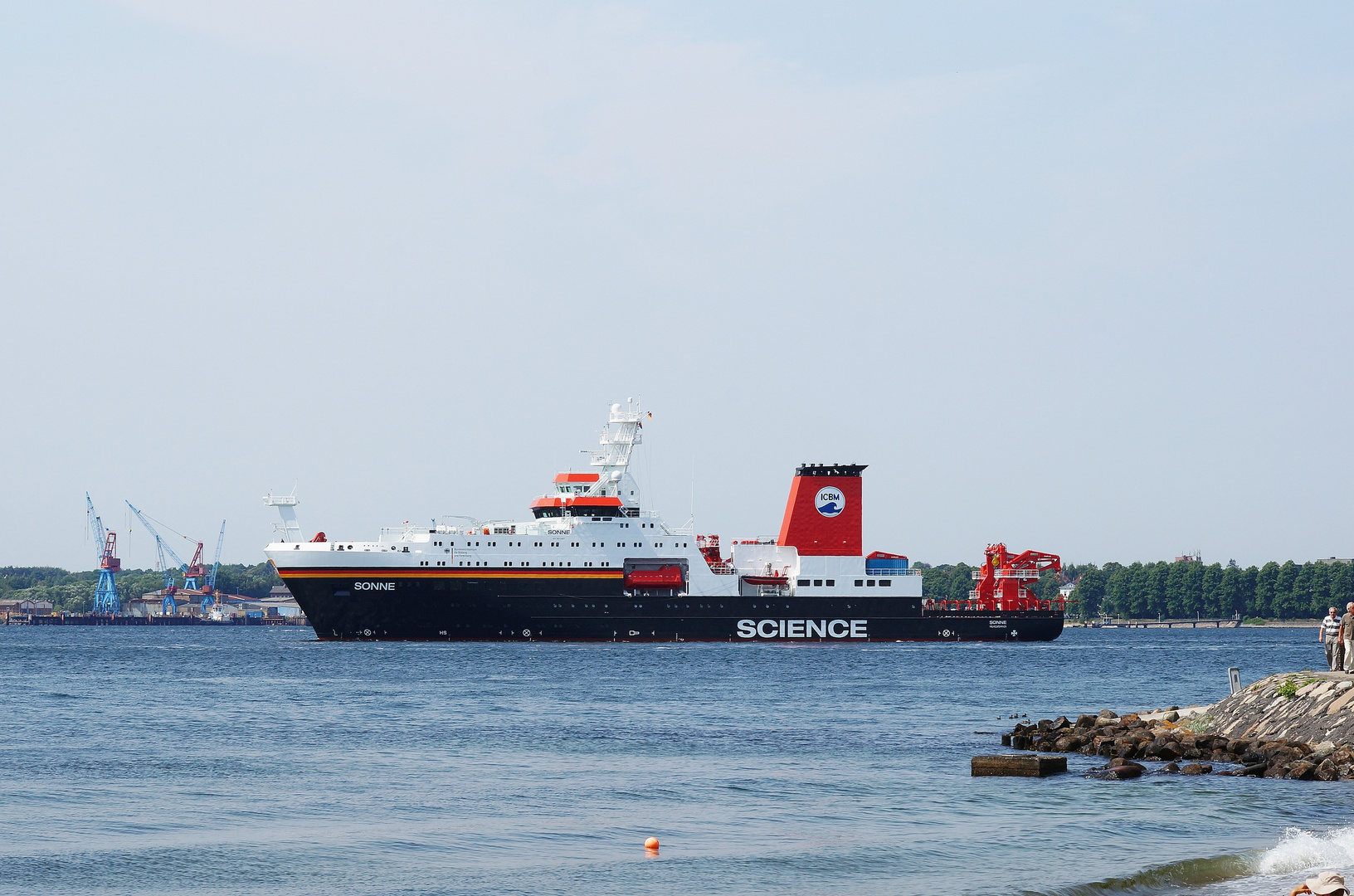 Die Sonne in der Kieler Förde