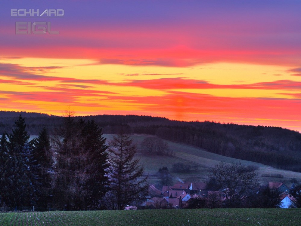 Die Sonne ist bereits untergegangen