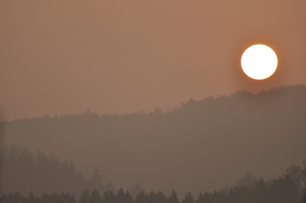 Die Sonne kämpft sich durch