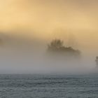 Die Sonne kämpft sich durch den Nebel