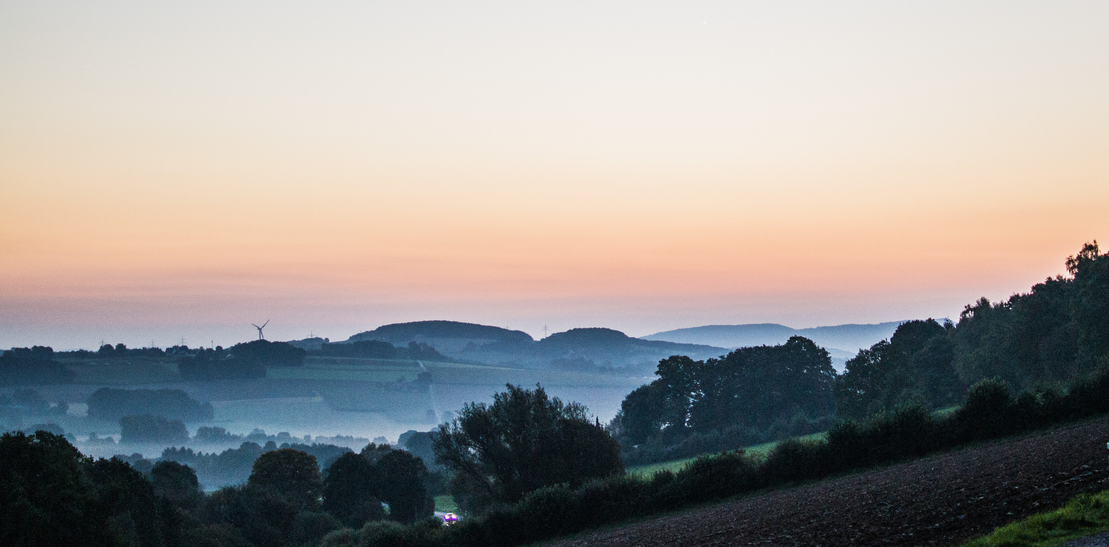 Die Sonne kommt, der Nebel geht