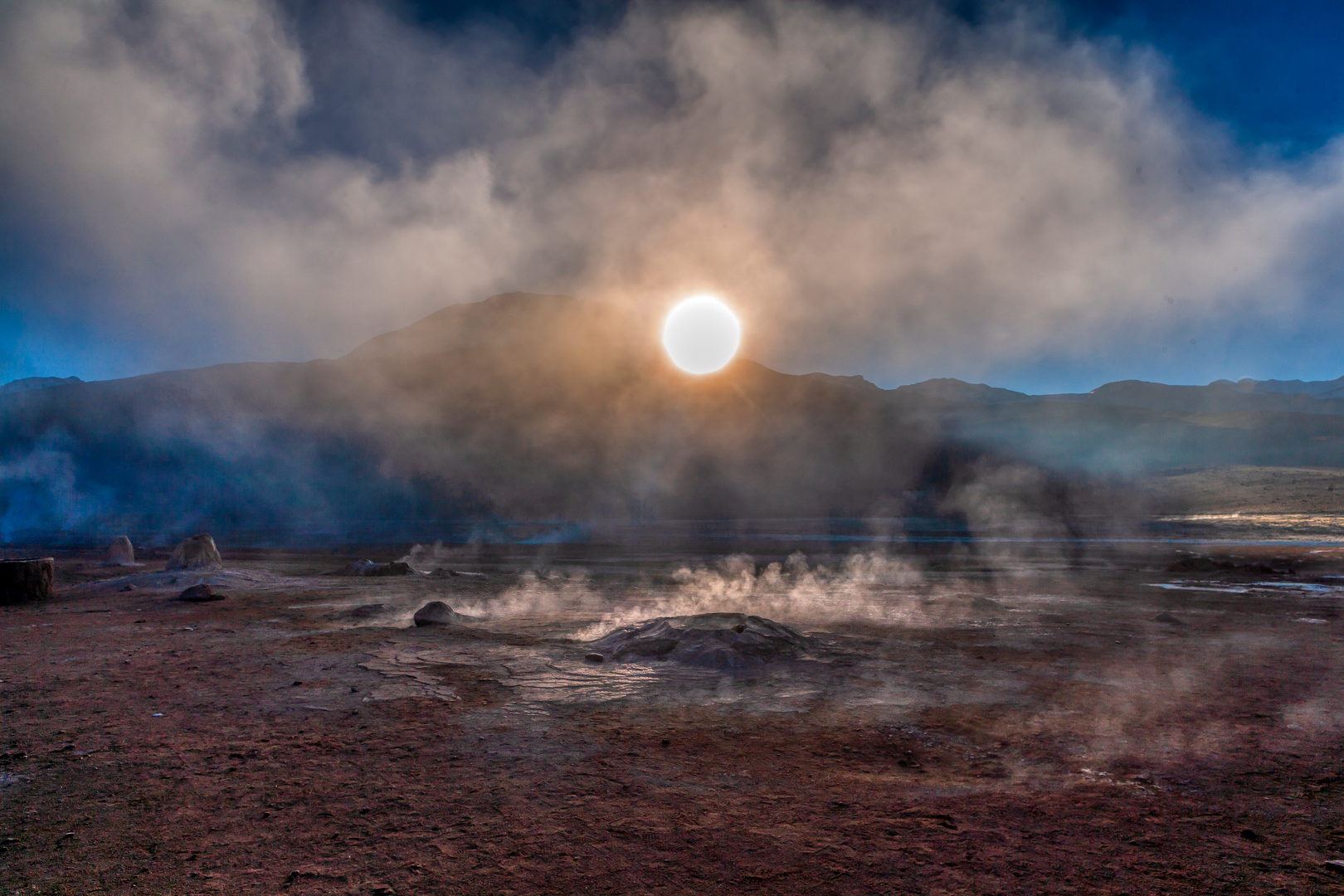 Die Sonne kommt raus - am El Tatio