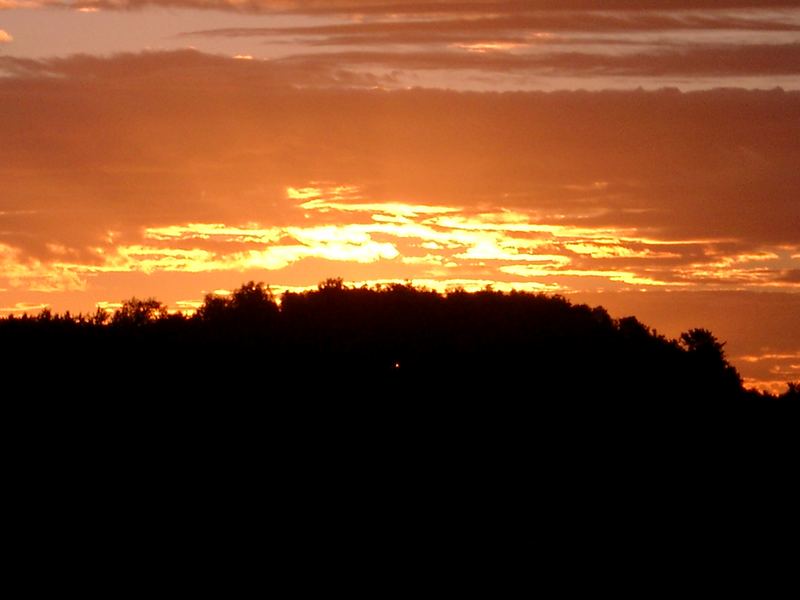 Die Sonne kündigt sich an