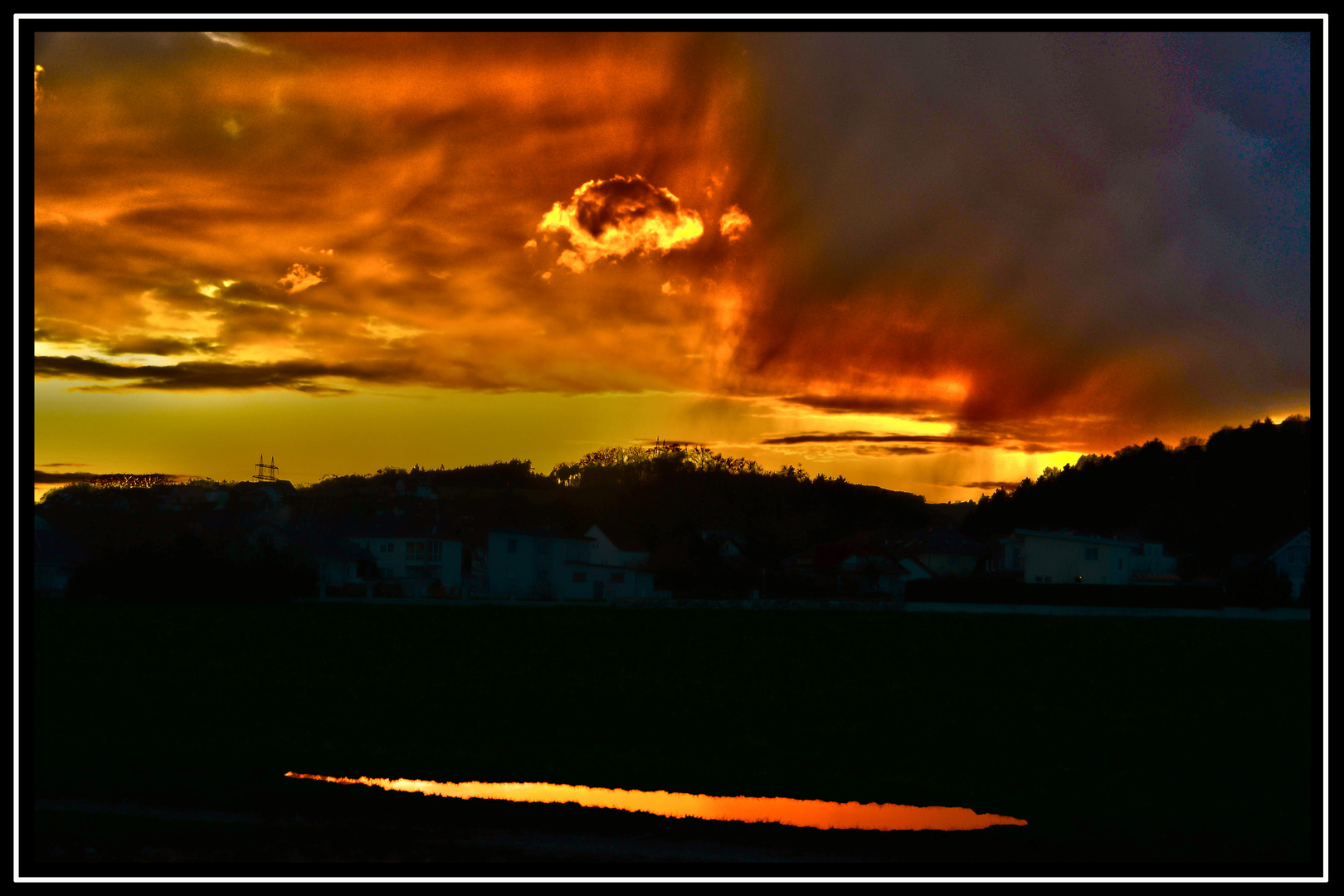 Die Sonne kurz vorm "verschwinden"