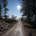 Die Sonne leckt die kläglichen Schneereste