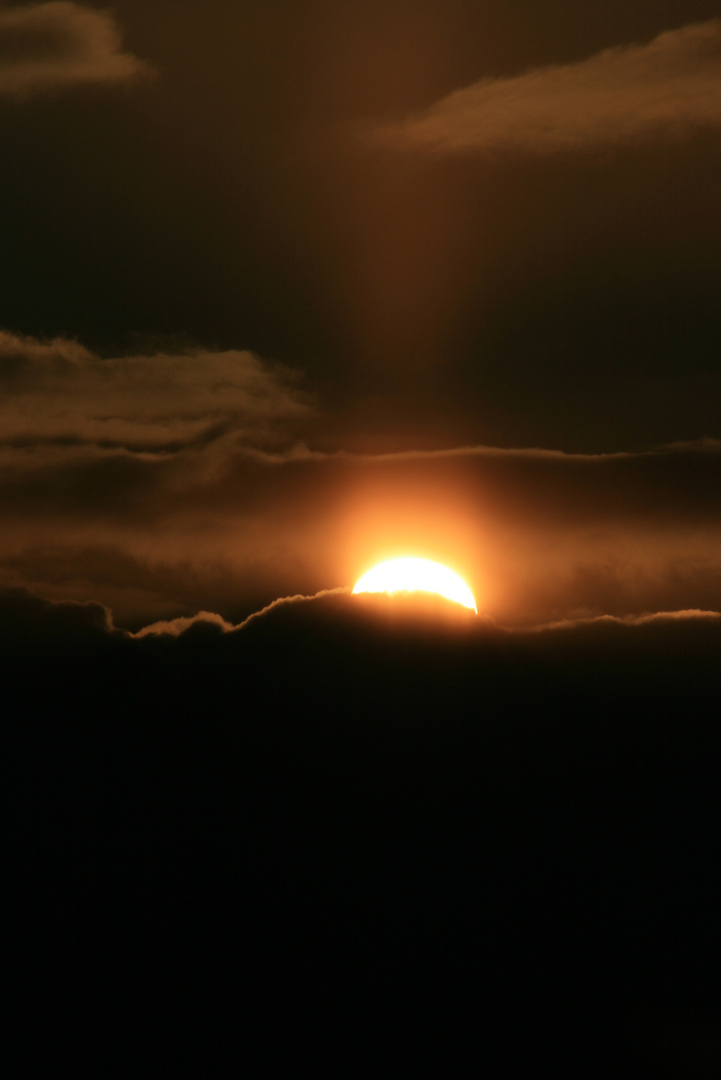 Die Sonne macht Feierabend