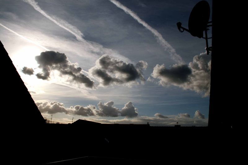 Die Sonne neigt sich gen Horizont