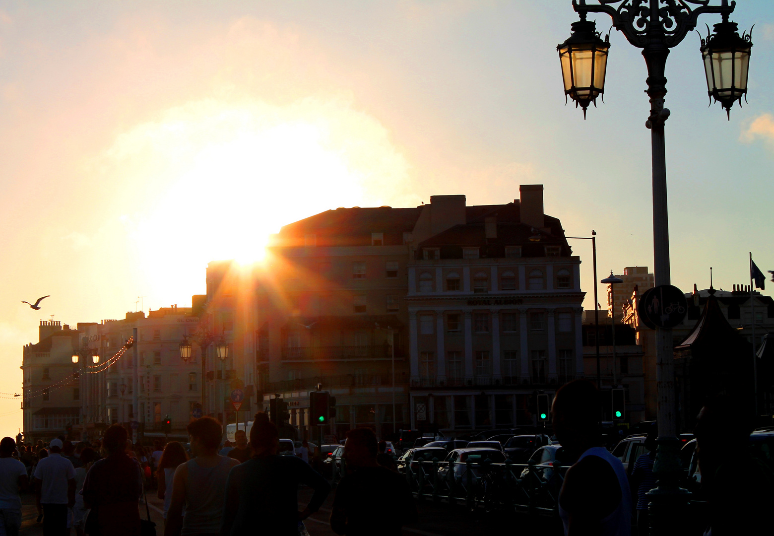 Die Sonne sagt "Gute Nacht"