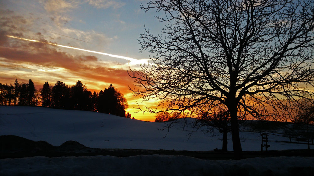 Die Sonne sagt "Gute Nacht"