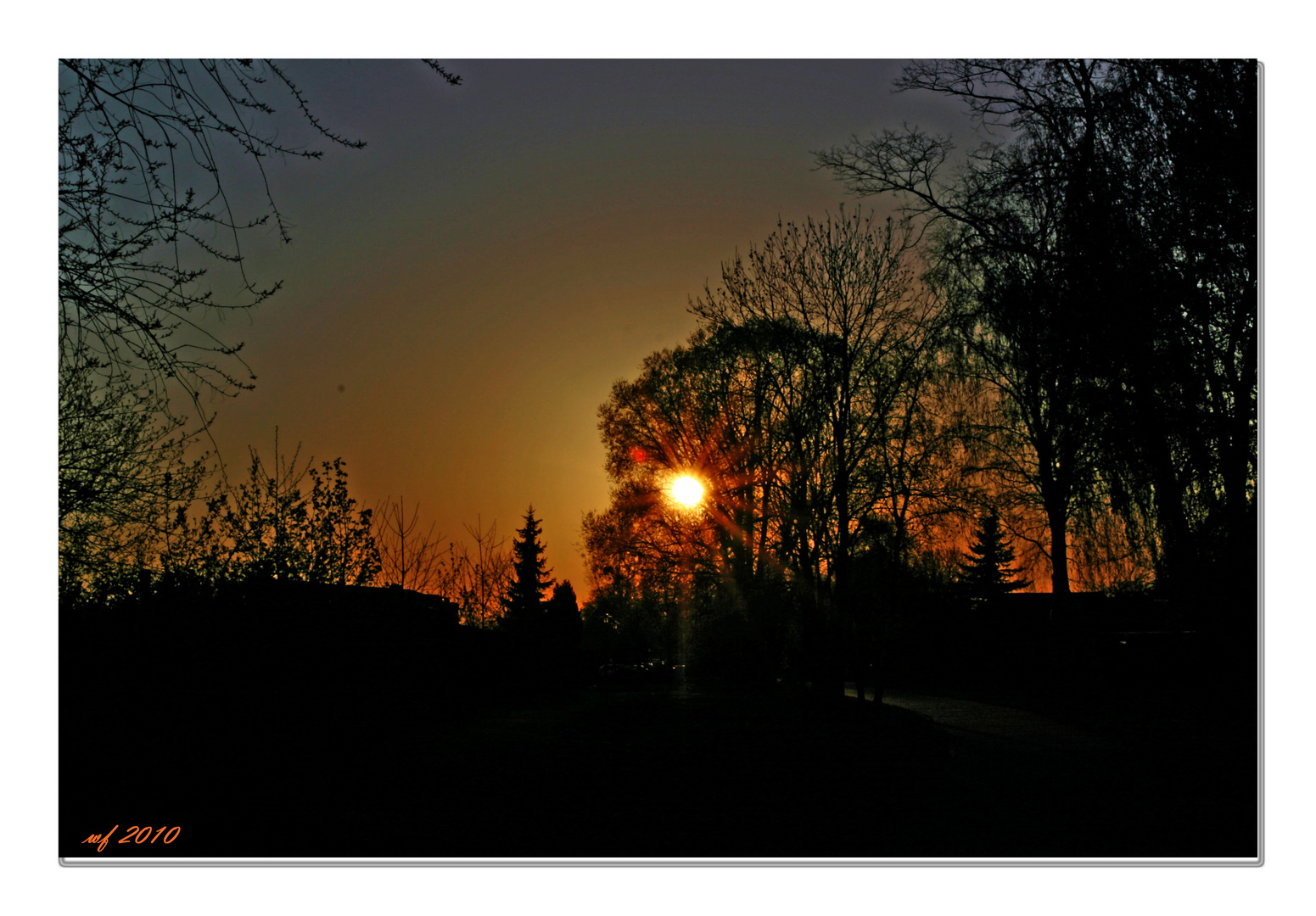 Die Sonne sagt langsam Aufwiedersehen!