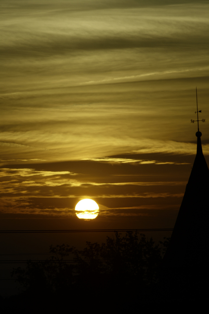 Die Sonne sagt Tschüss