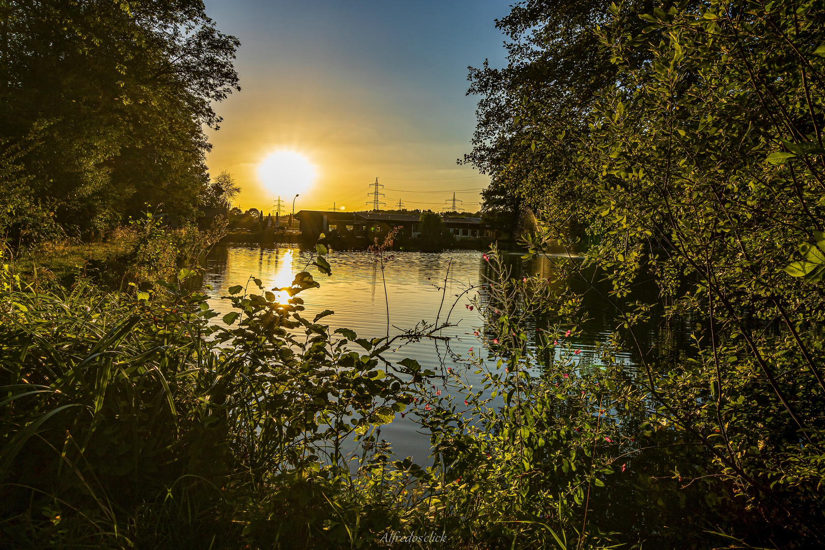 Die Sonne senkt sich