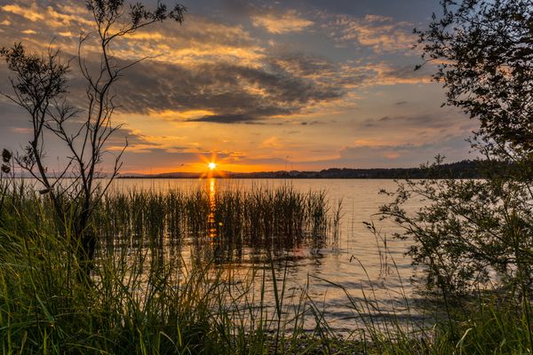 Die Sonne senkt sich...