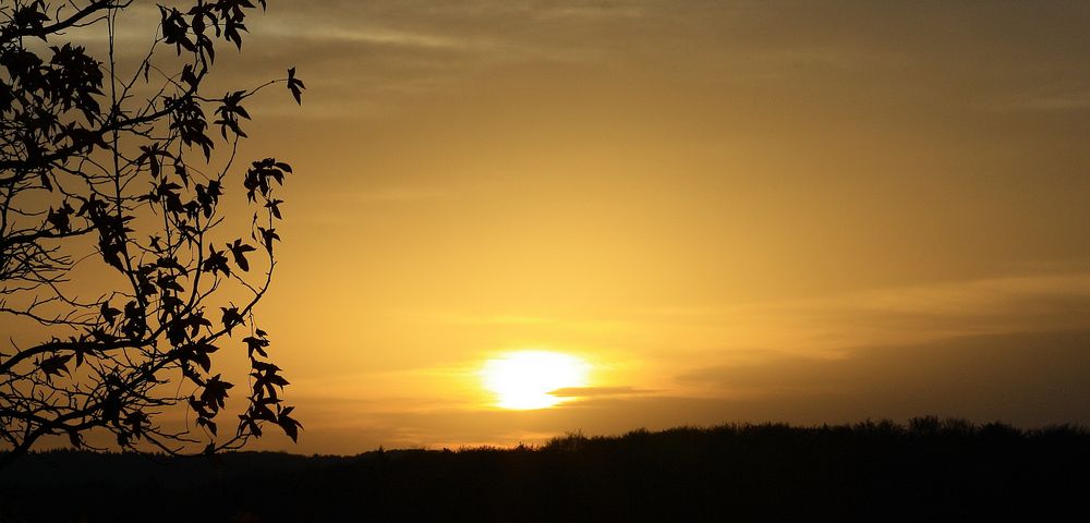 Die Sonne sinkt....