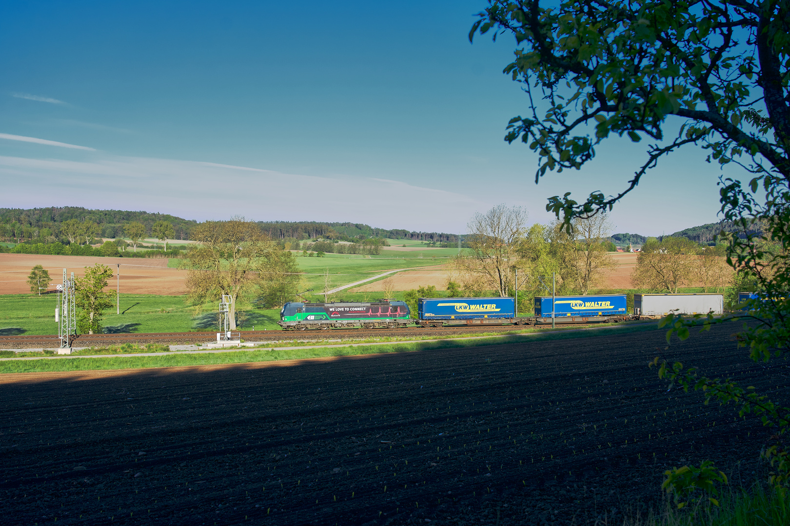 Die Sonne stieg über den Hirschberg