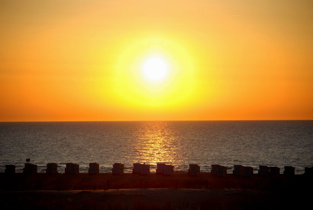 Die Sonne über der Ostsee