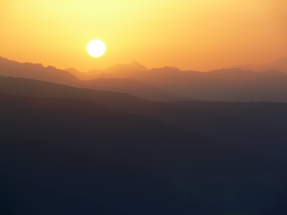 Die Sonne über Osttirol!