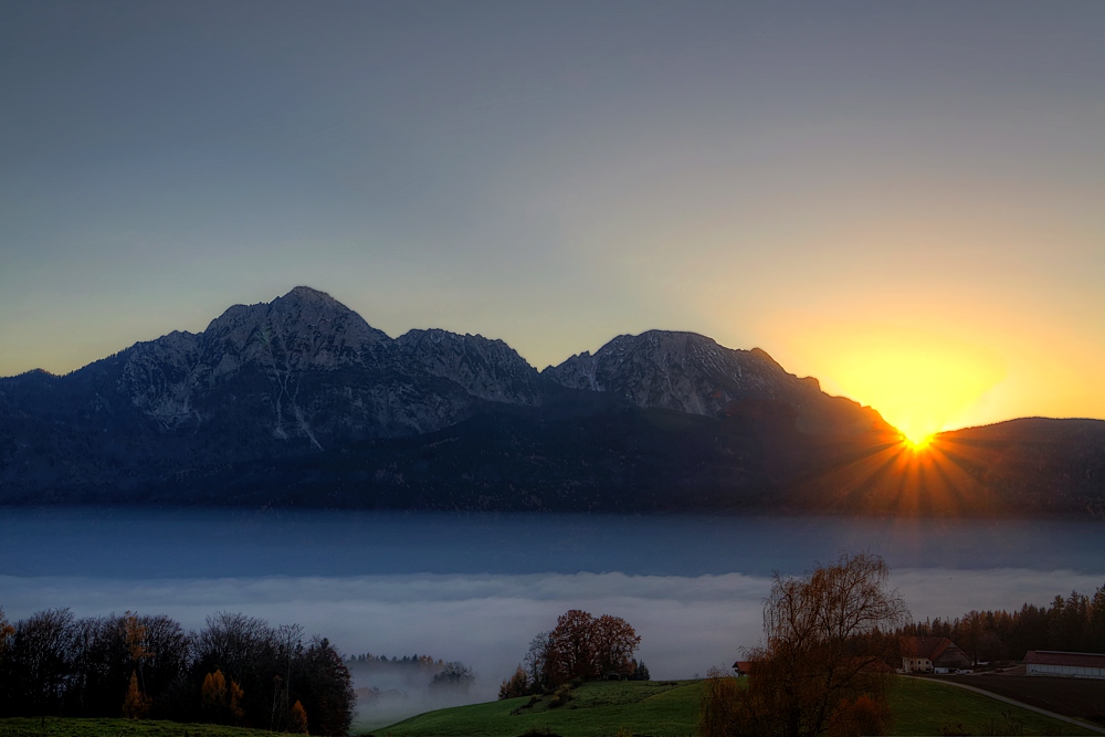 Die Sonne verabschiedet sich