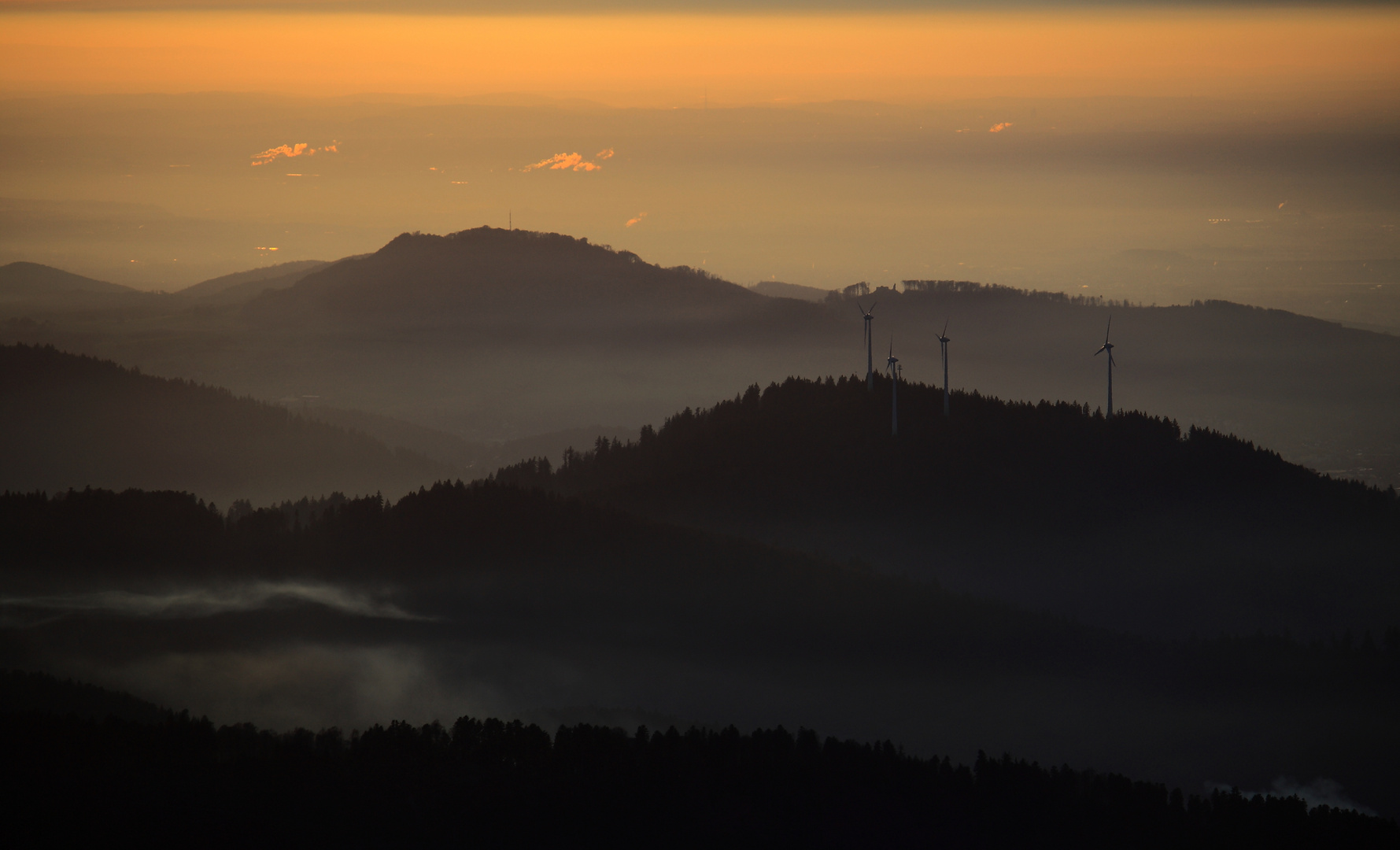 Die Sonne verabschiedet sich...