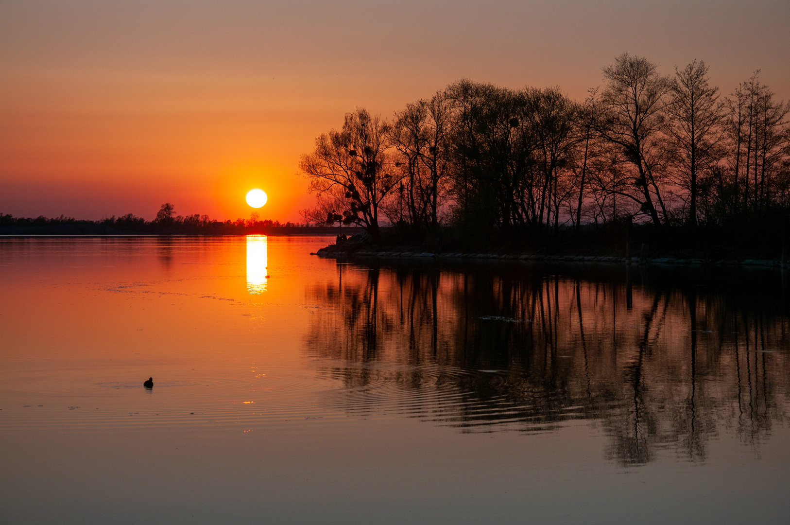 Die Sonne verabschiedet sich