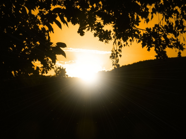 Die Sonne verabschiedet sich!