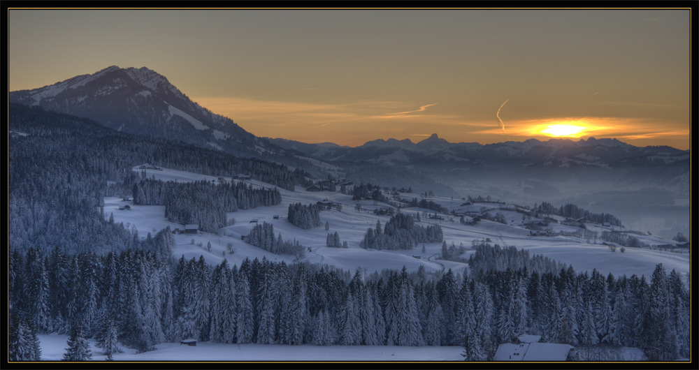 Die Sonne verabschiedet sich