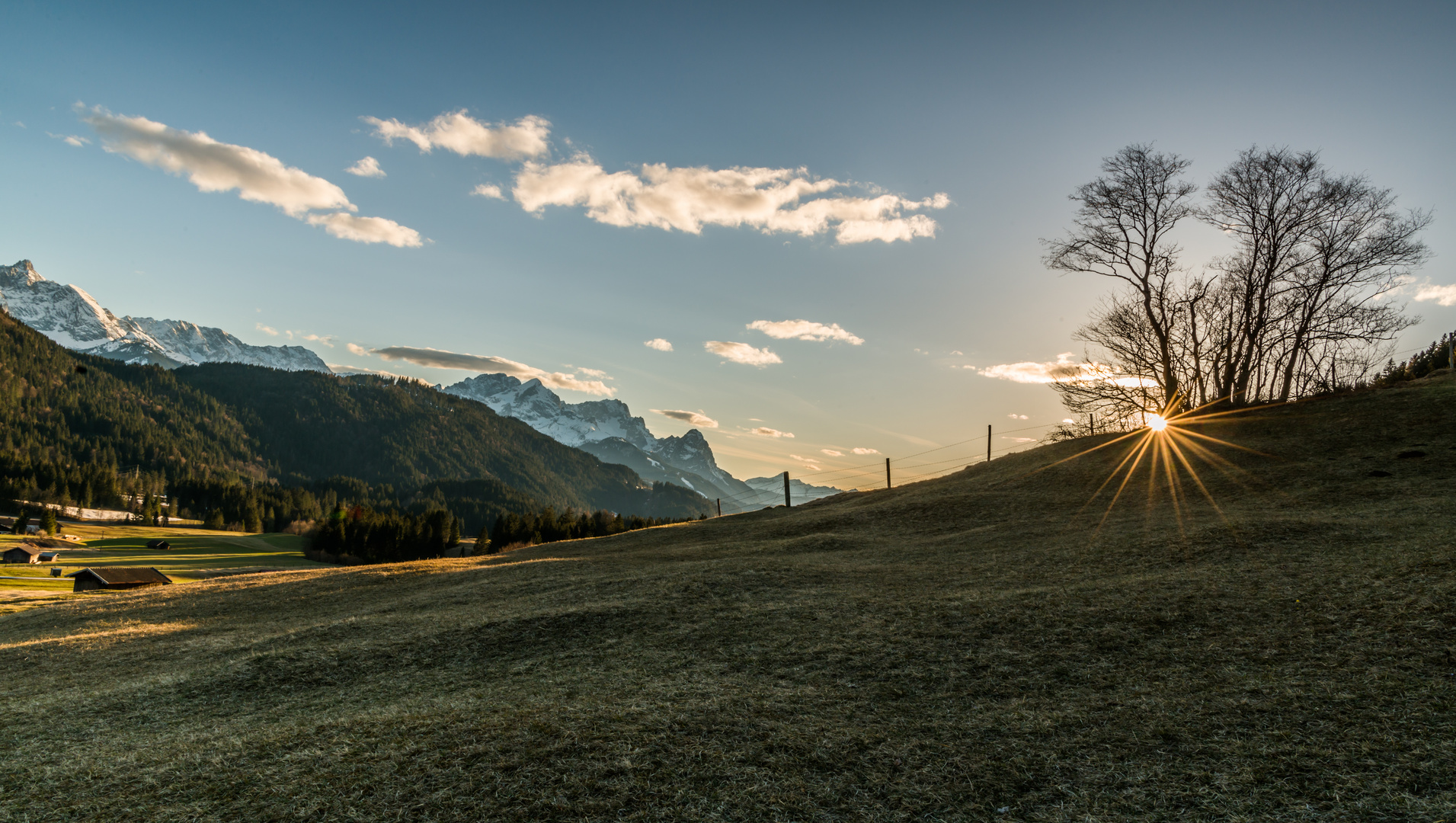 Die Sonne verabschiedet sich