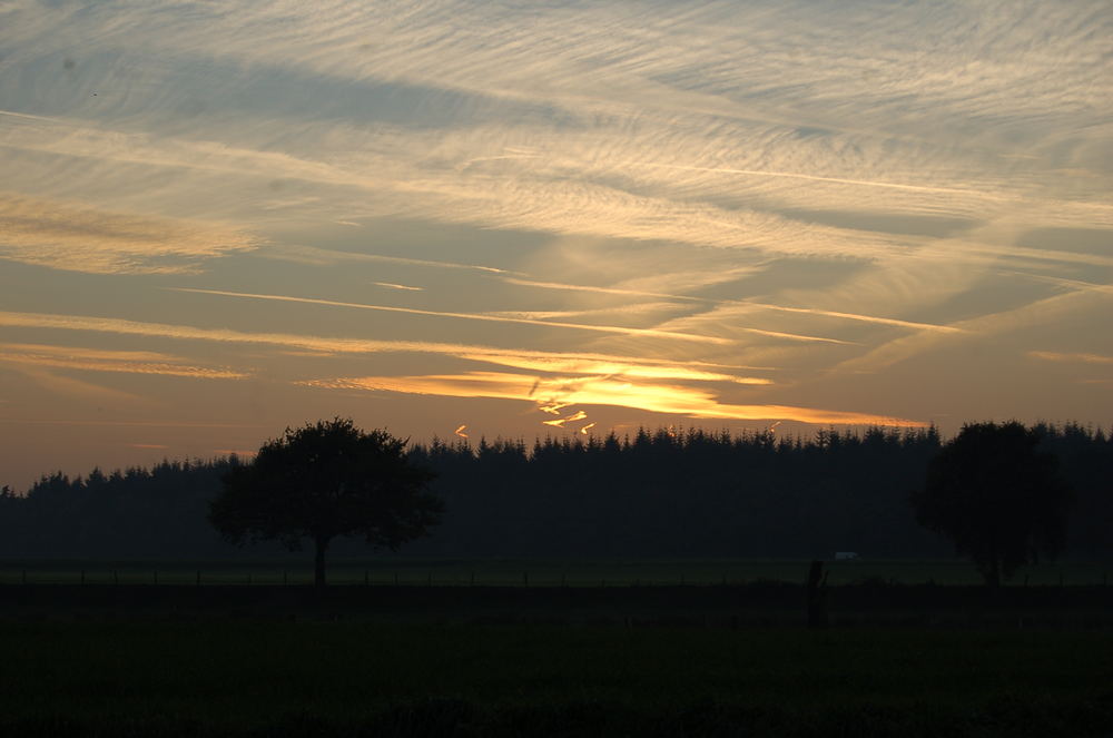 Die Sonne verabschiedet sich...