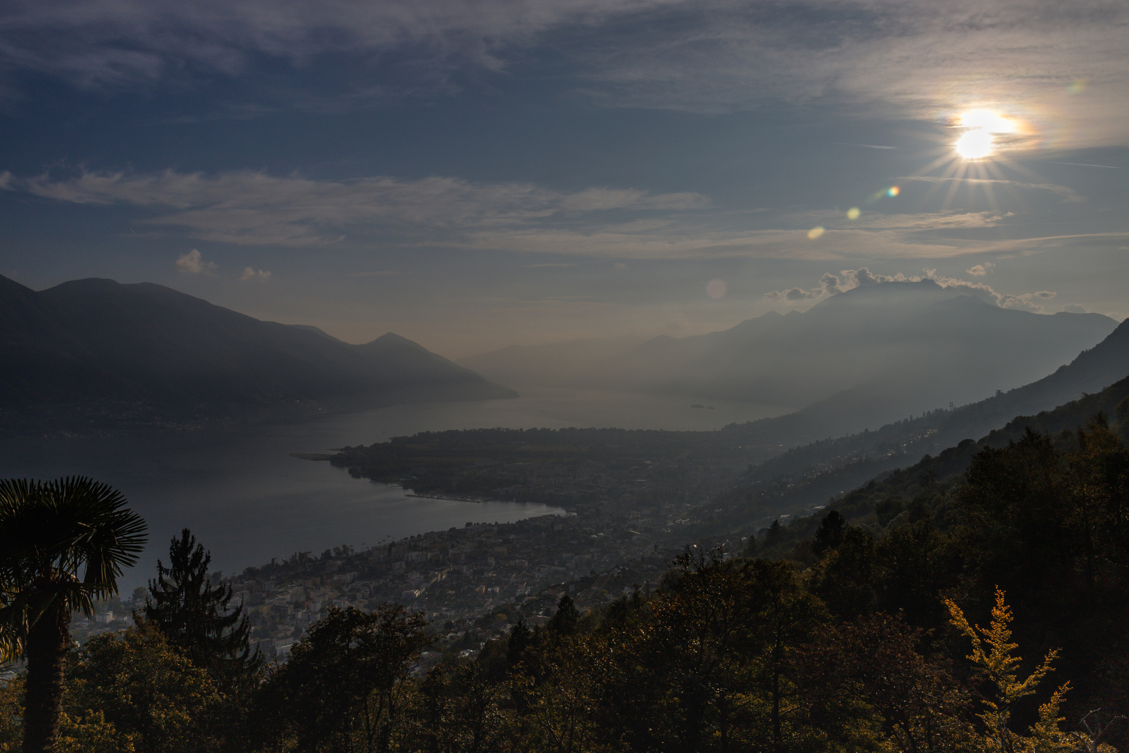 Die Sonne verabschiedet sich langsam