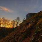 Die Sonne versinkt am Lochenstein